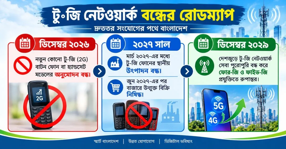 ২জি নেটওয়ার্ক বন্ধ